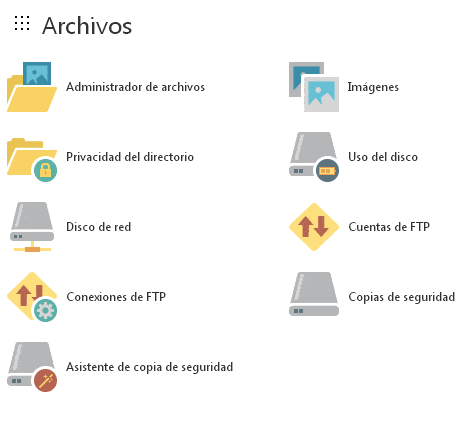 administrador de archivos hosting cpanel godaddy