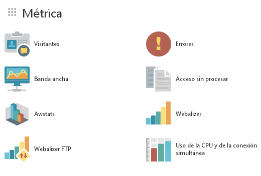 metricas y estadisticas en cpanel de hosting godaddy