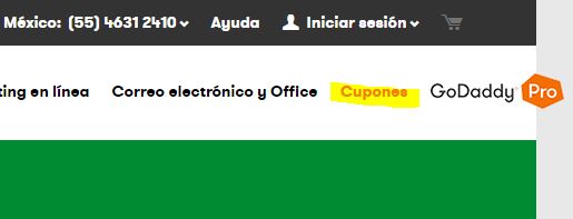 cupones y codigos de descuento en godaddy