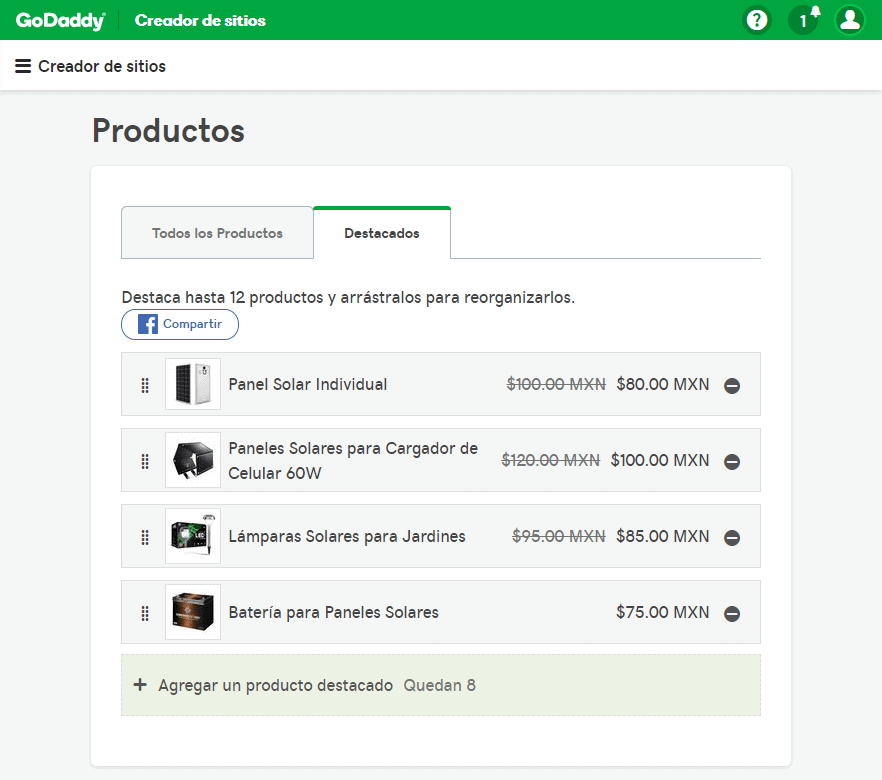 Paso 10 Agregar productos destacados - como crear una tienda virtual