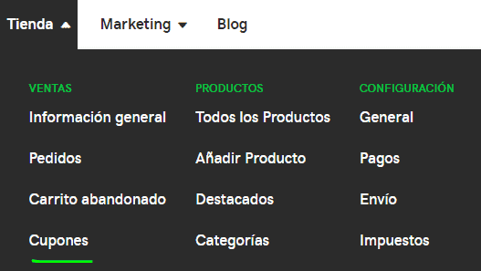 Paso 11 Generar cupon de descuento - como crear una tienda virtual