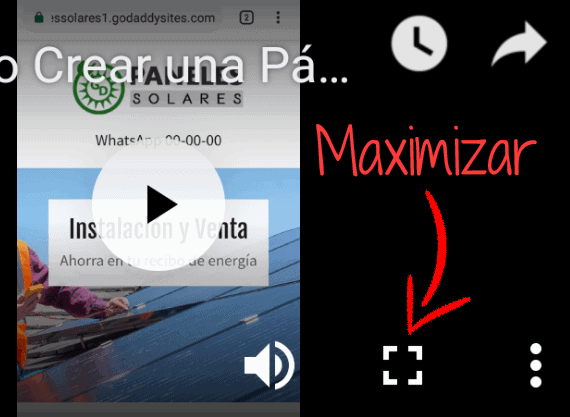 maximizar en celular movil video tutorial como crear una pagina web