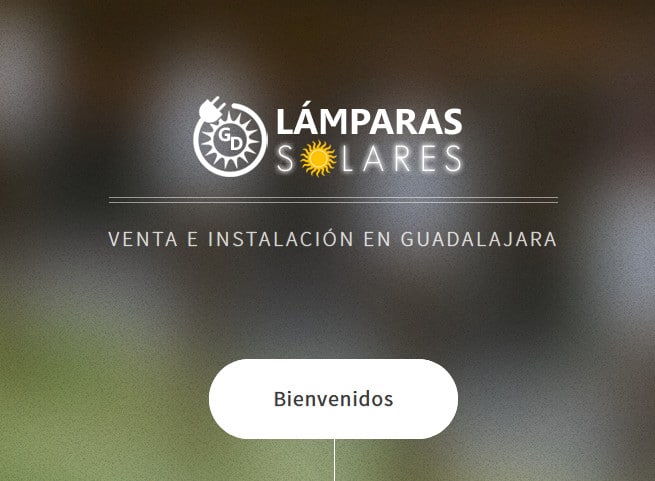 Portada html5 sitio editado lamparas solares - como crear una pagina web en html