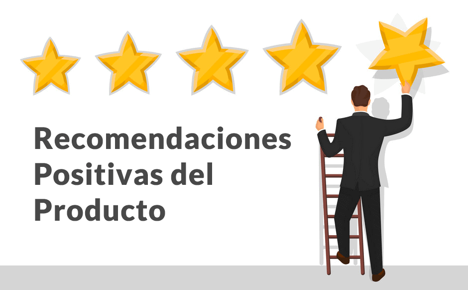 Paso 7 Incluye testimonios y recomendaciones positivas del producto