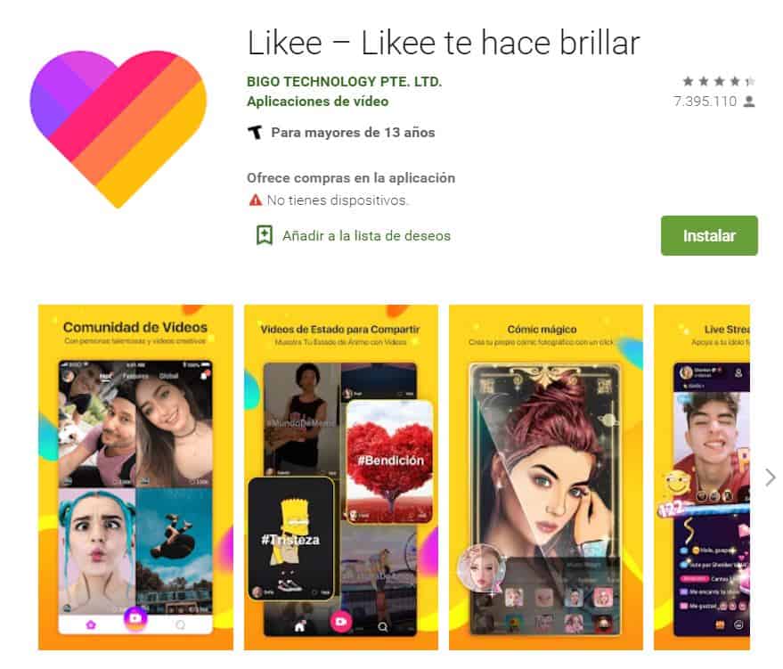 Aplicación Móvil Likee App