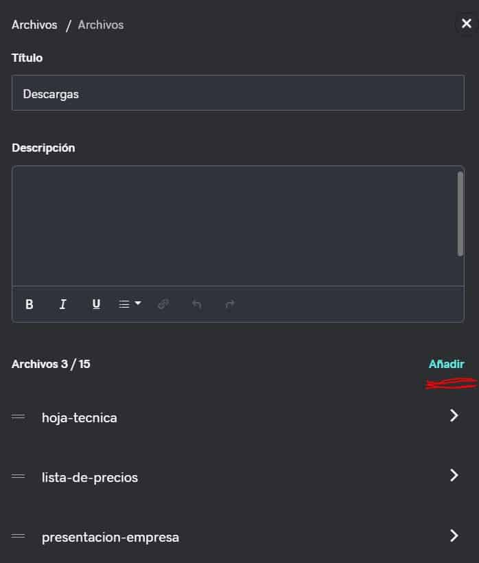 Cómo subir archivos para que se puedan descargar desde la página web