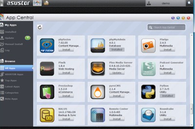 Asustor permite el acceso a su paquete de aplicaciones a través de App Central