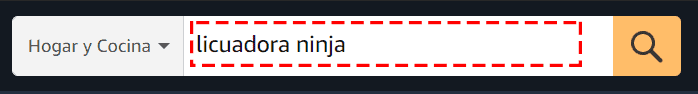 paso 2.1 escribe el nombre del producto que quieres comprar en Amazon México