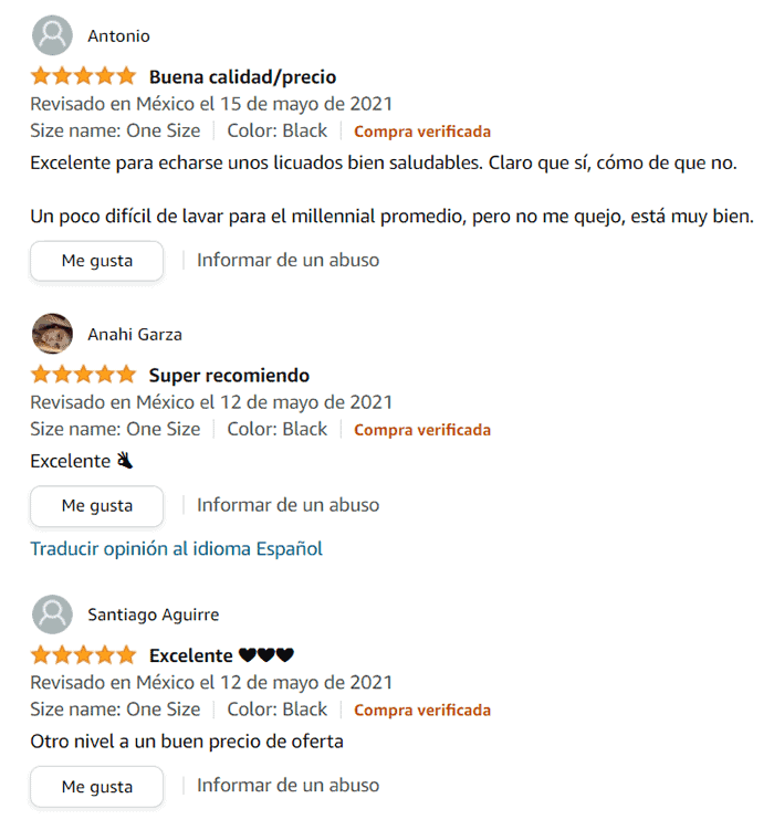 paso 3.3 revisa las estrellas y opiniones de otros clientes que han comprado el producto en Amazon.com.mx