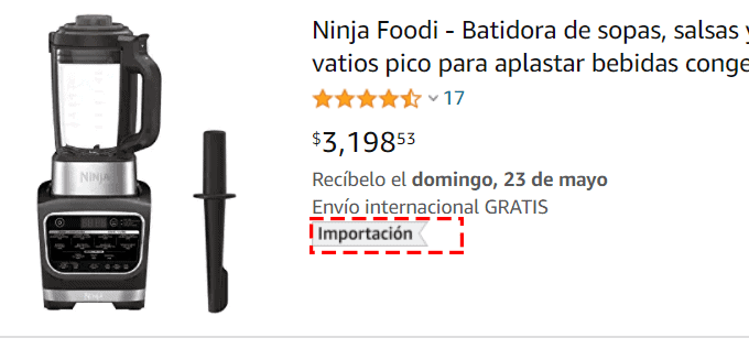 paso 3.4 como comprar en Amazon Mexico productos de importación