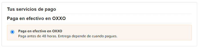 paso 6.1a como comprar en Amazon México y pagar en Oxxo