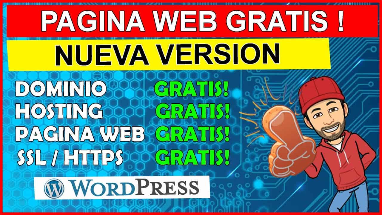 🖐️  Pagina Web GRATIS 2021, Dominio, Hosting, SSL, ALTERNATIVA 1, Wordpress 1 Tutorial Español