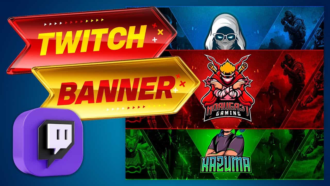 COMO CREAR UN DISEÑO DE BANNER para TWITCH