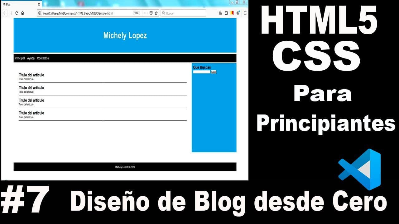 Como CREAR un Blog con HTML y CSS Desde CERO - Para Principiantes