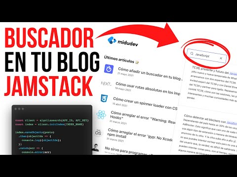 🔎 Cómo Añadir Un Buscador A Tu Blog Con JavaScript Y Totalmente Gratis (JAMStack + Algolia)