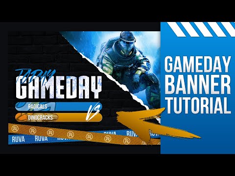 Como crear un BANNER GAMEDAY e-Sports