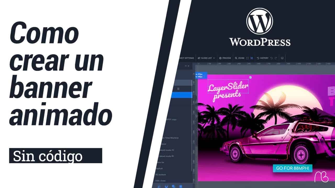 Como crear un banner o slide animado con WordPress [Sin Código]