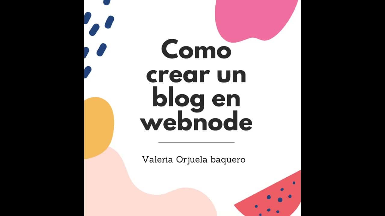 Como crear un blog en webnode