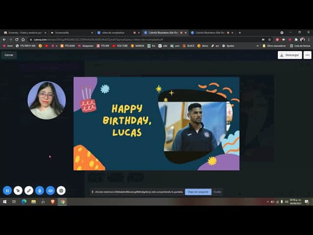 Como crear un video de cumpleaños en Canva