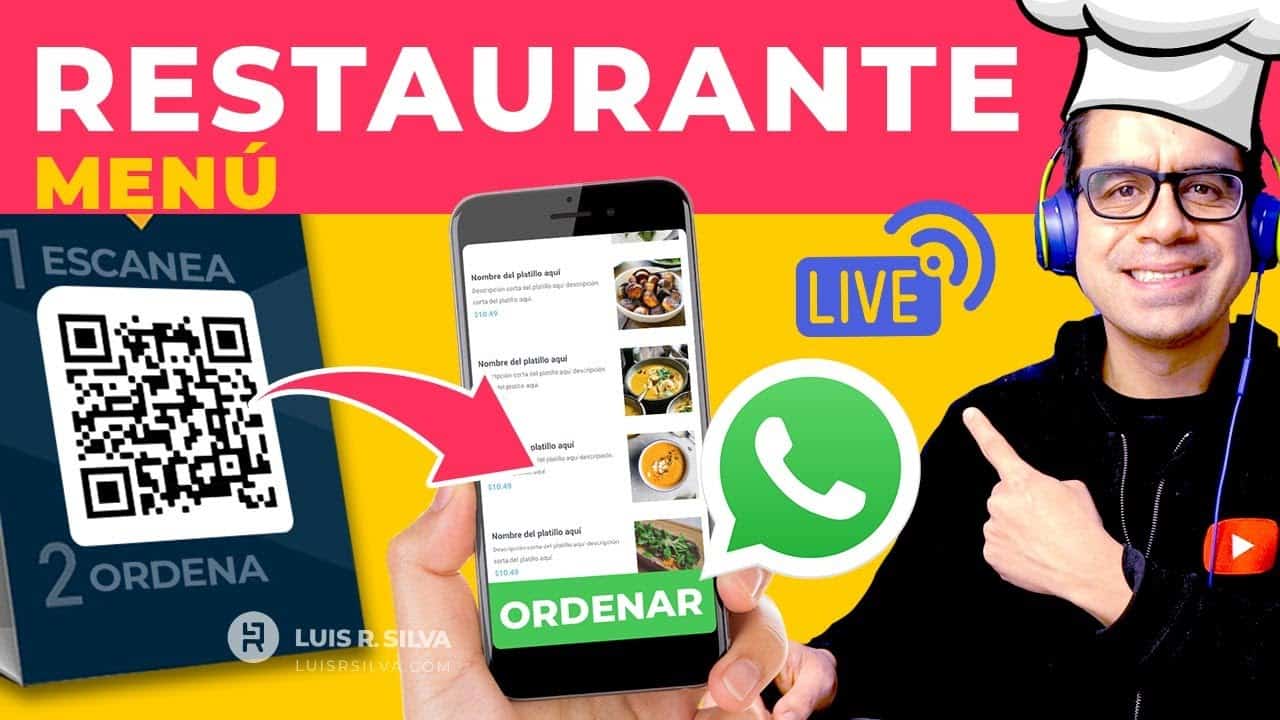 Cómo crear una PÁGINA WEB para RESTAURANTE con menú y ACEPTAR PEDIDOS EN LÍNEA ? con QR y WhatsApp ✅