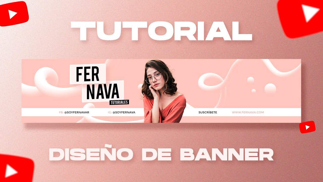 Cómo Diseñar Banner Para Youtube + Plantilla GRATIS 🔥 Tutorial Photoshop CC 2021 Fácil Y Rápido