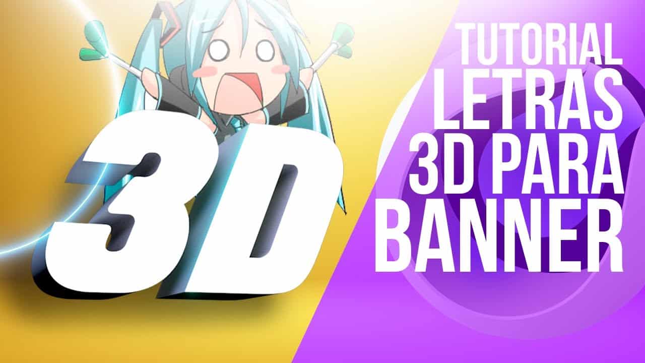 Como hacer letras 3D para Banner