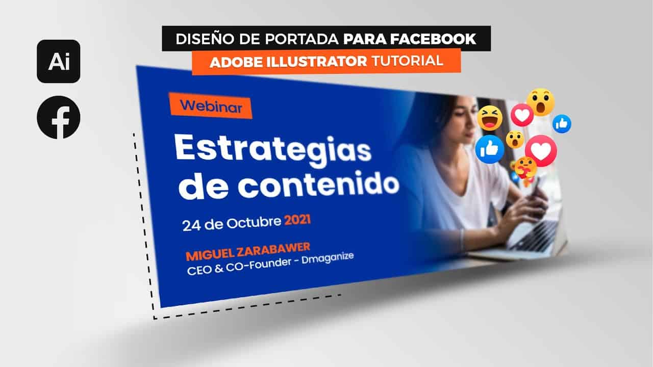 Como hacer un DISEÑO DE BANNER profesional para FACEBOOK en Illustrator