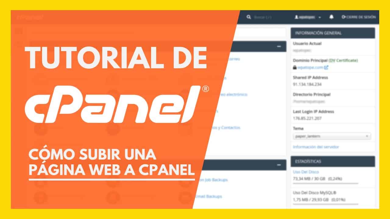 Cómo Subir Una Página Web A CPanel ✅ Tutorial En Español 2022