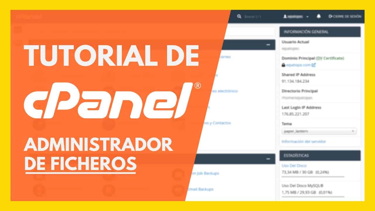 Cómo usar el Administrador de Archivos de cPanel - Subir ficheros, etc. ? Tutorial español 2022