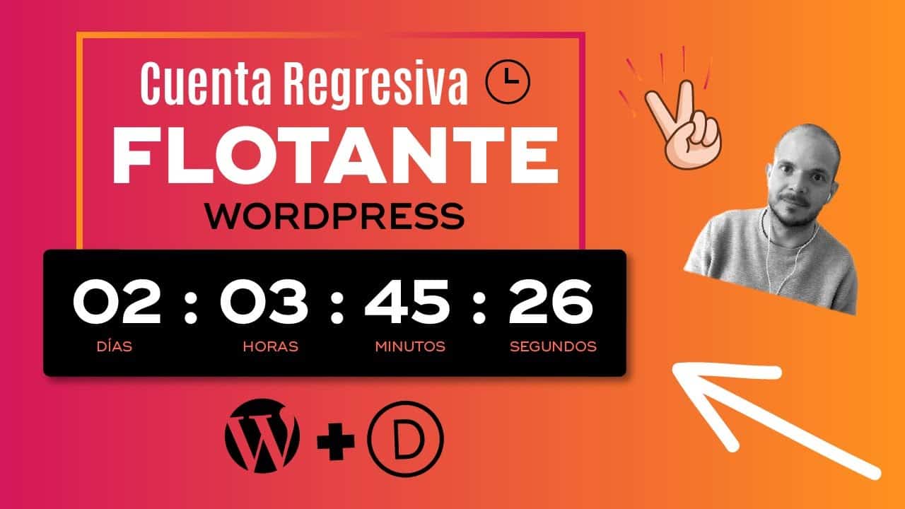 Temporizador (Countdown) Flotante: Cuenta Regresiva para página web con Wordpress Woocommerce y DIVI