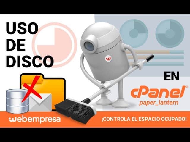 Uso de Disco de cPanel ¡controla el espacio ocupado!