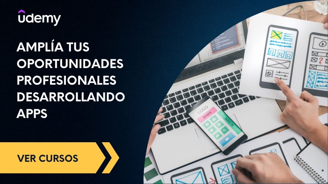 Cursos en linea sobre desarrollo de apps y aplicaciones moviles