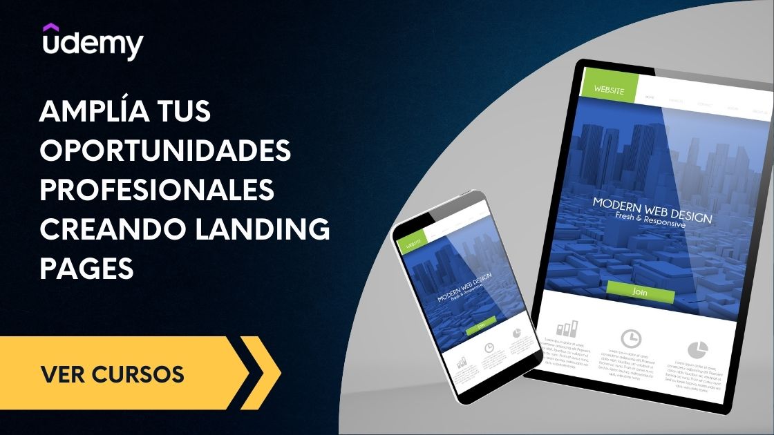 Cursos en linea sobre diseño de landing page