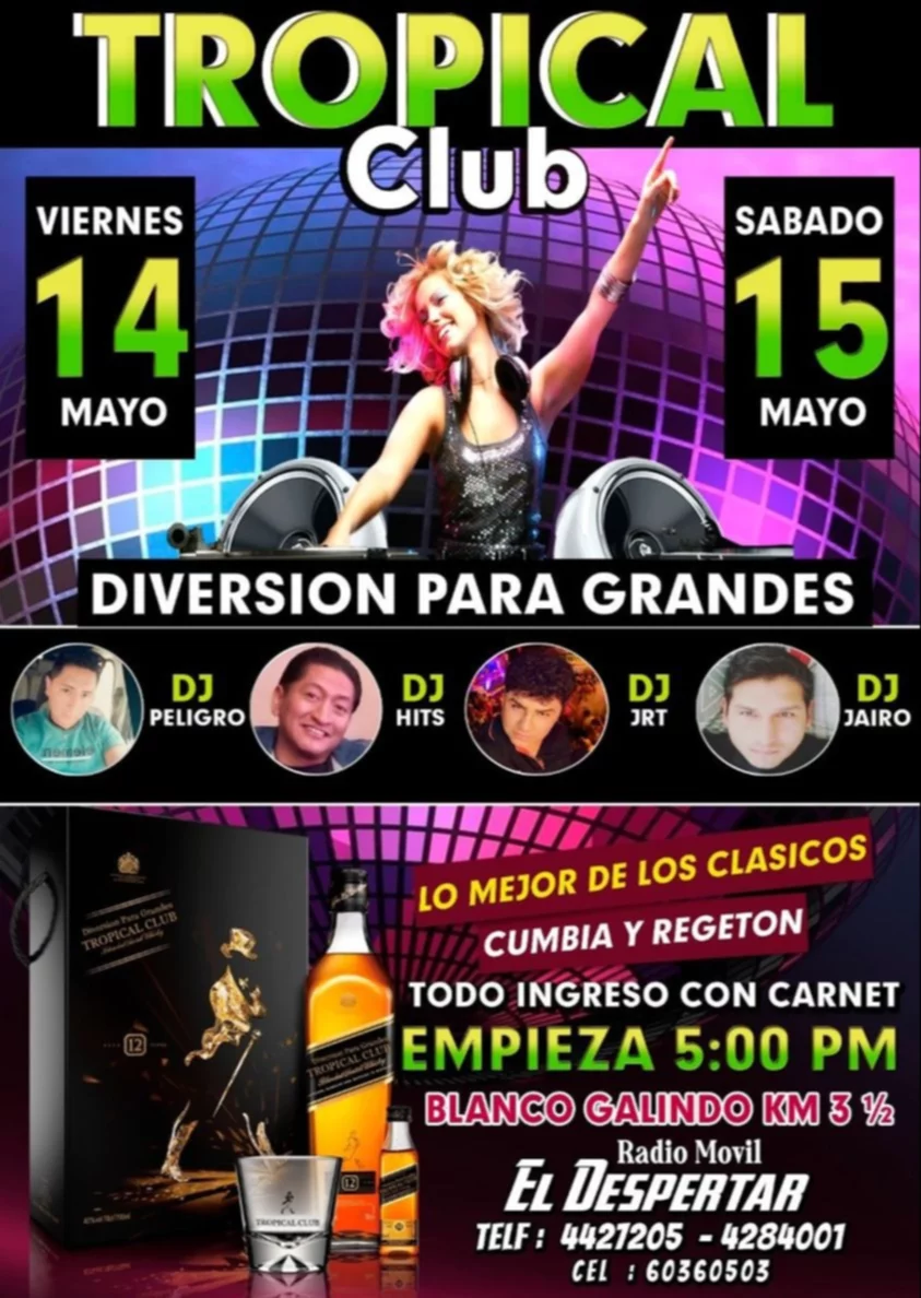 Flyer para Antro 12173