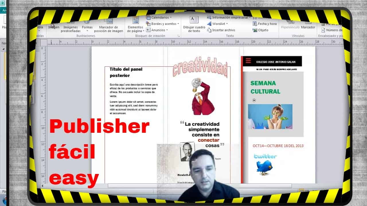 Folleto en Publisher 10523