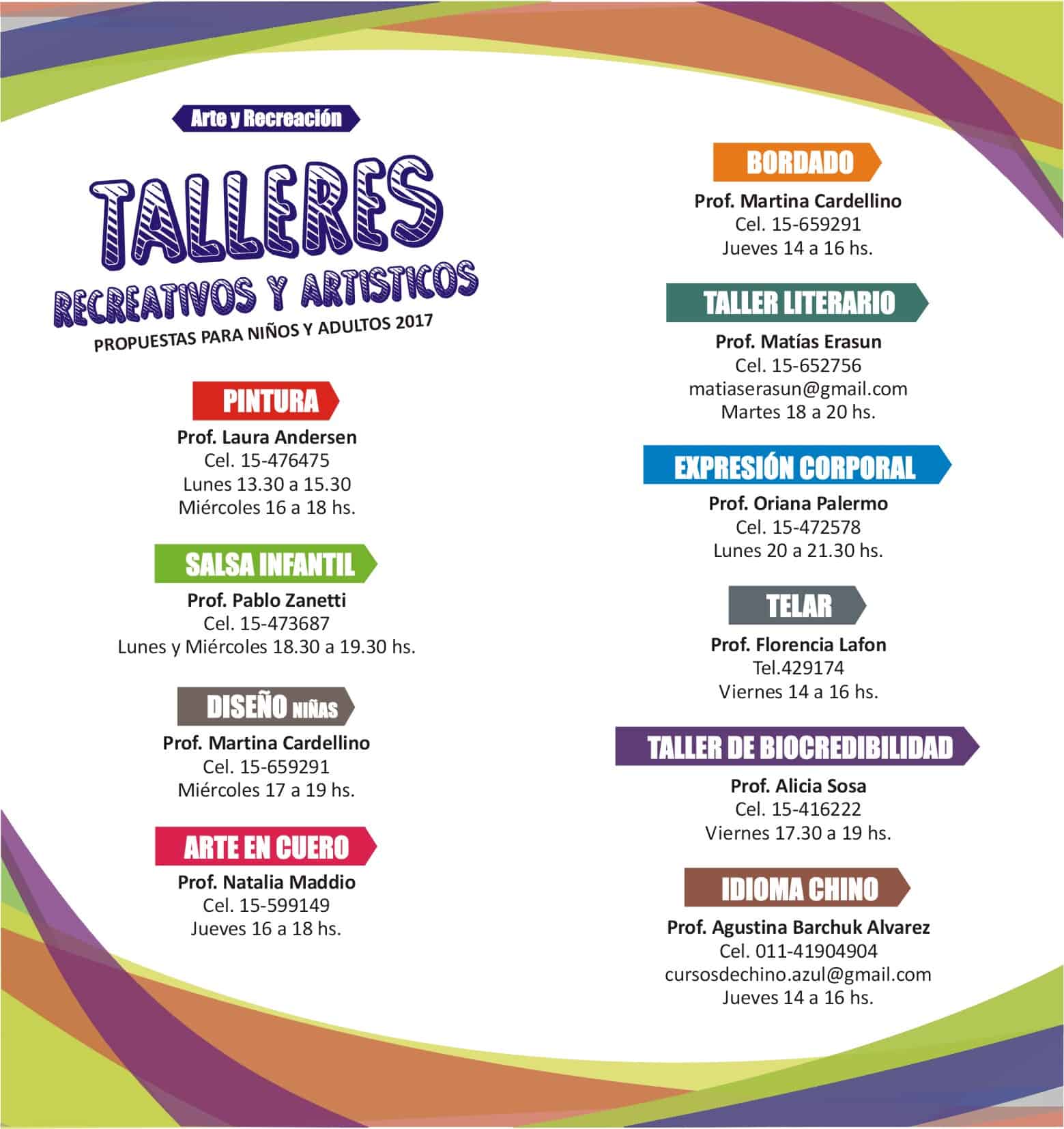 Folleto para Taller 10582