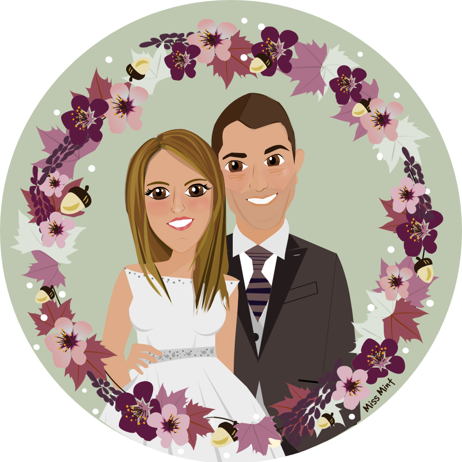 Ilustracion Personalizada para Boda 13918