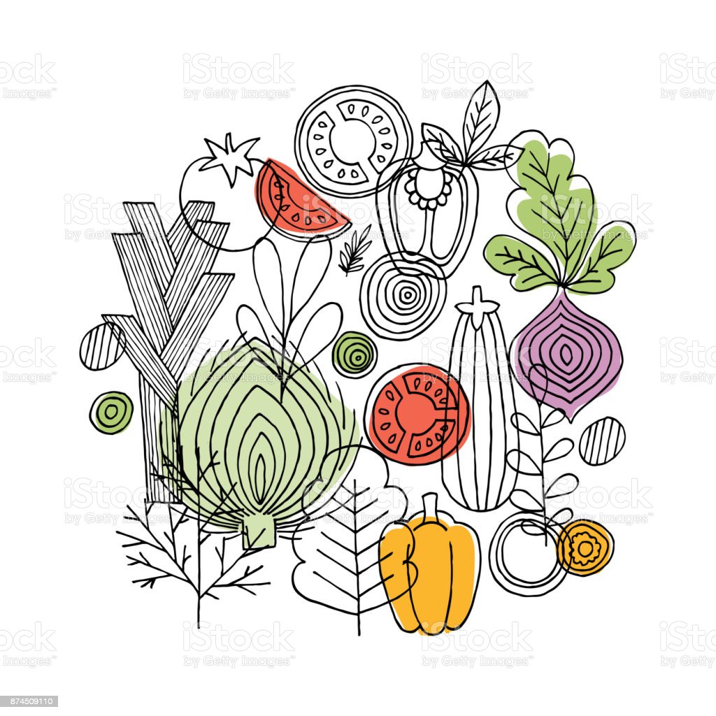 Ilustracion de Verduras 14281