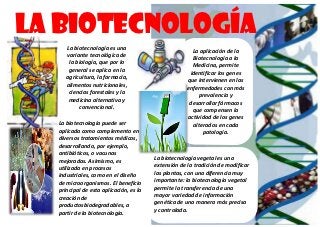 Infografia sobre Biotecnologia 13194