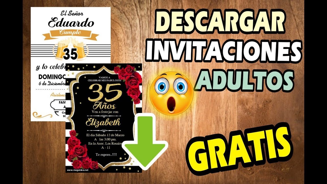 Invitacion de Cumpleanos para Adultos 13107