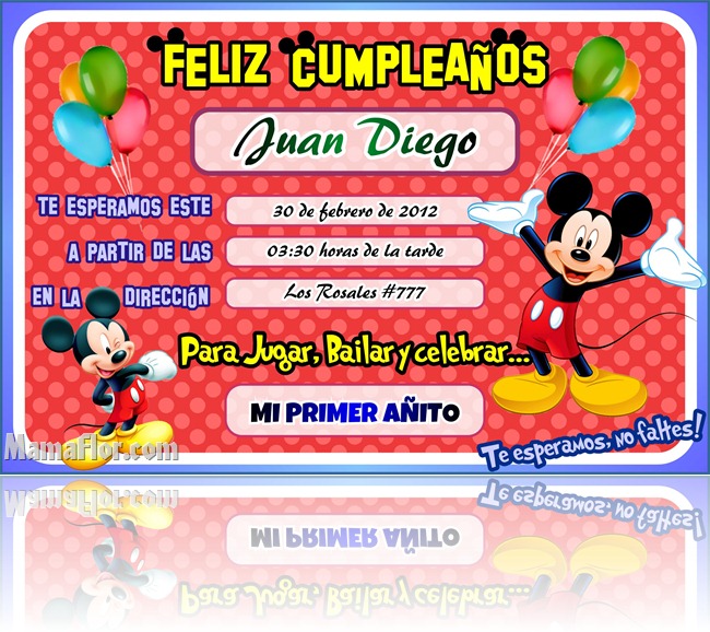 Invitacion de Cumpleanos para Ninos 13115