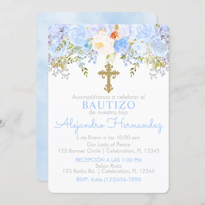 Invitacion Para Bautizo 13099