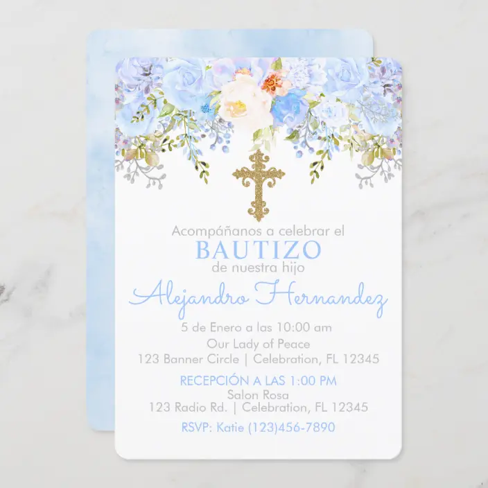 Invitacion para Bautizo 13099