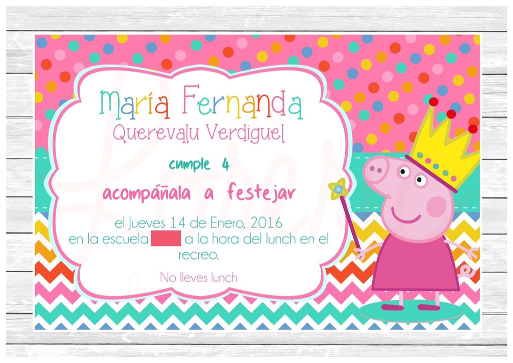 Invitacion para Cumpleanos 13095