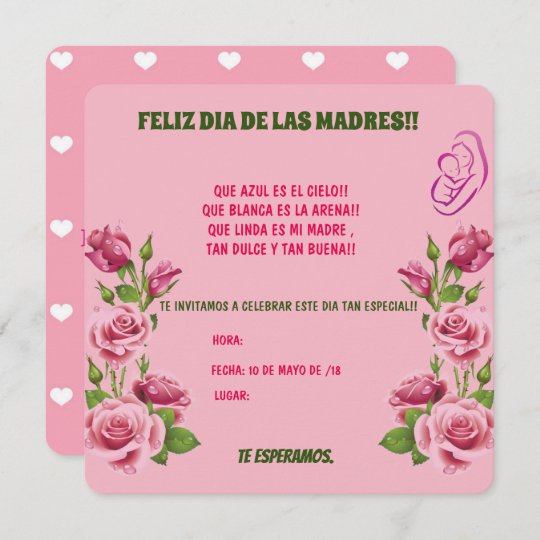 Invitacion Para El Dia De Las Madres 13097