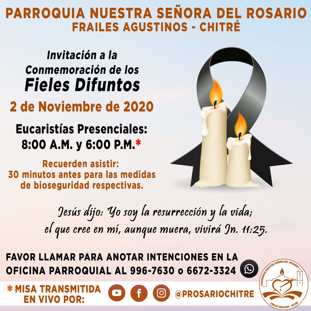 Invitacion para Misa de Difunto 13116