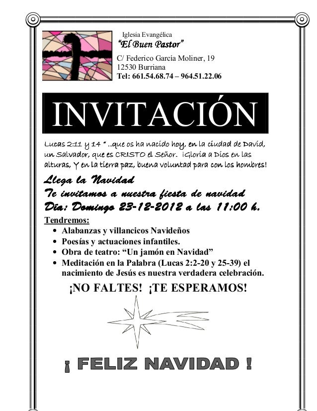 Invitacion Para Una Iglesia Cristiana 13132