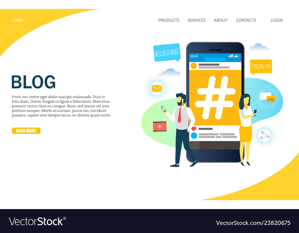 Landing Page para Blog 14869