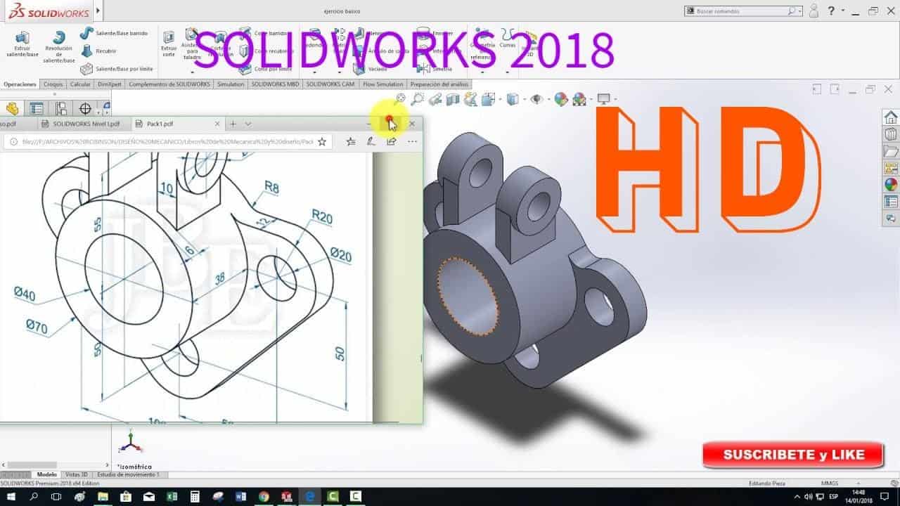 Plano de Piezas en Solidworks 9727