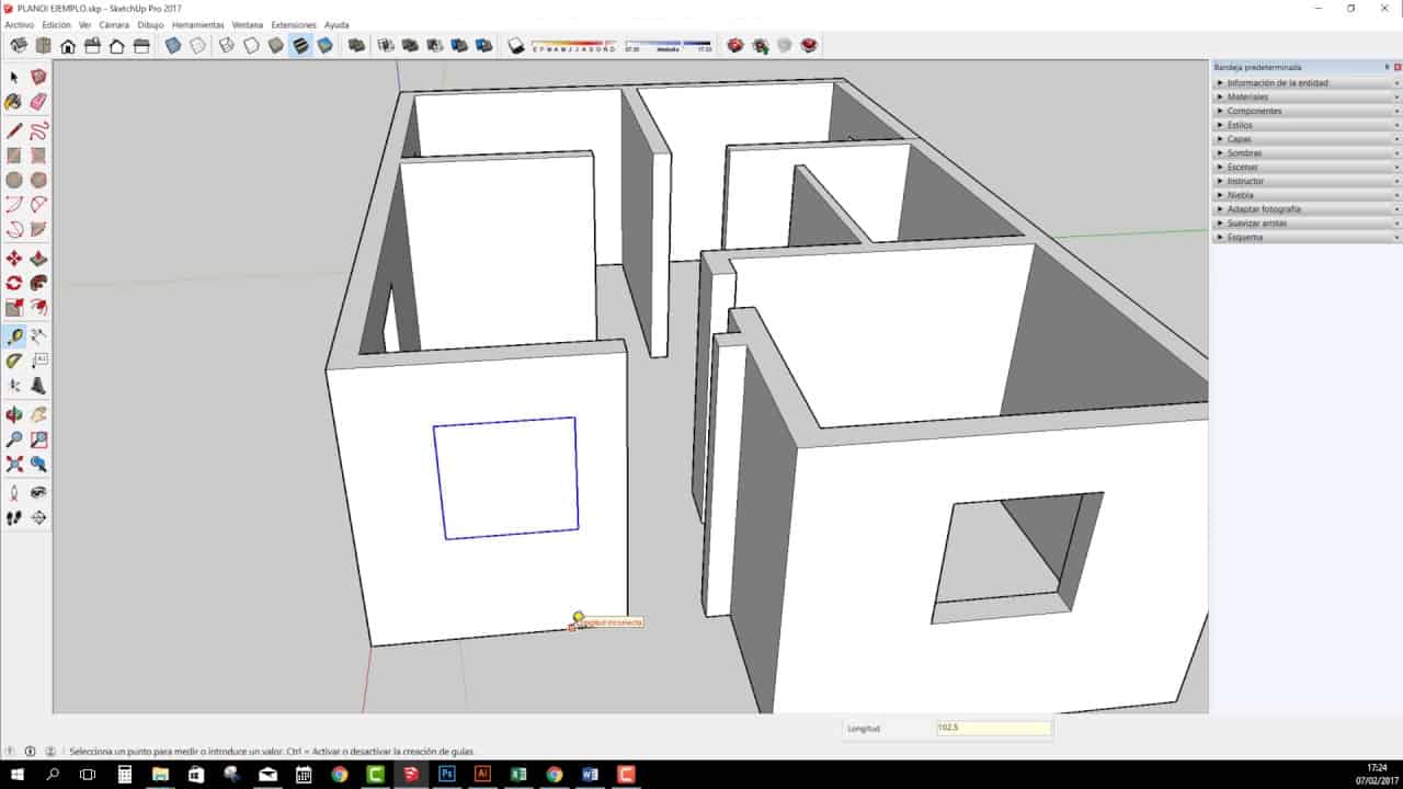 Plano en Sketchup 9752